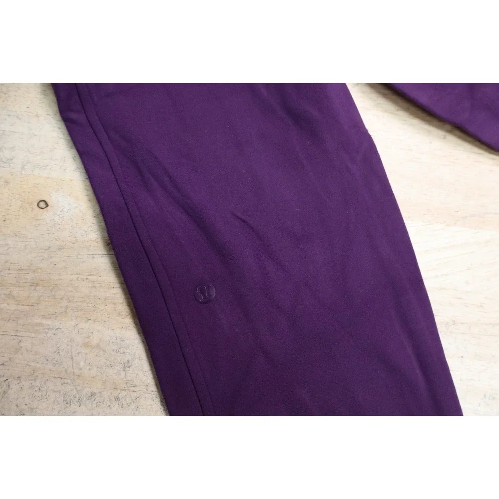 Womens Lululemon Purple Yoga Pants Gym Workouts Size 2‎ Joggers Draw String